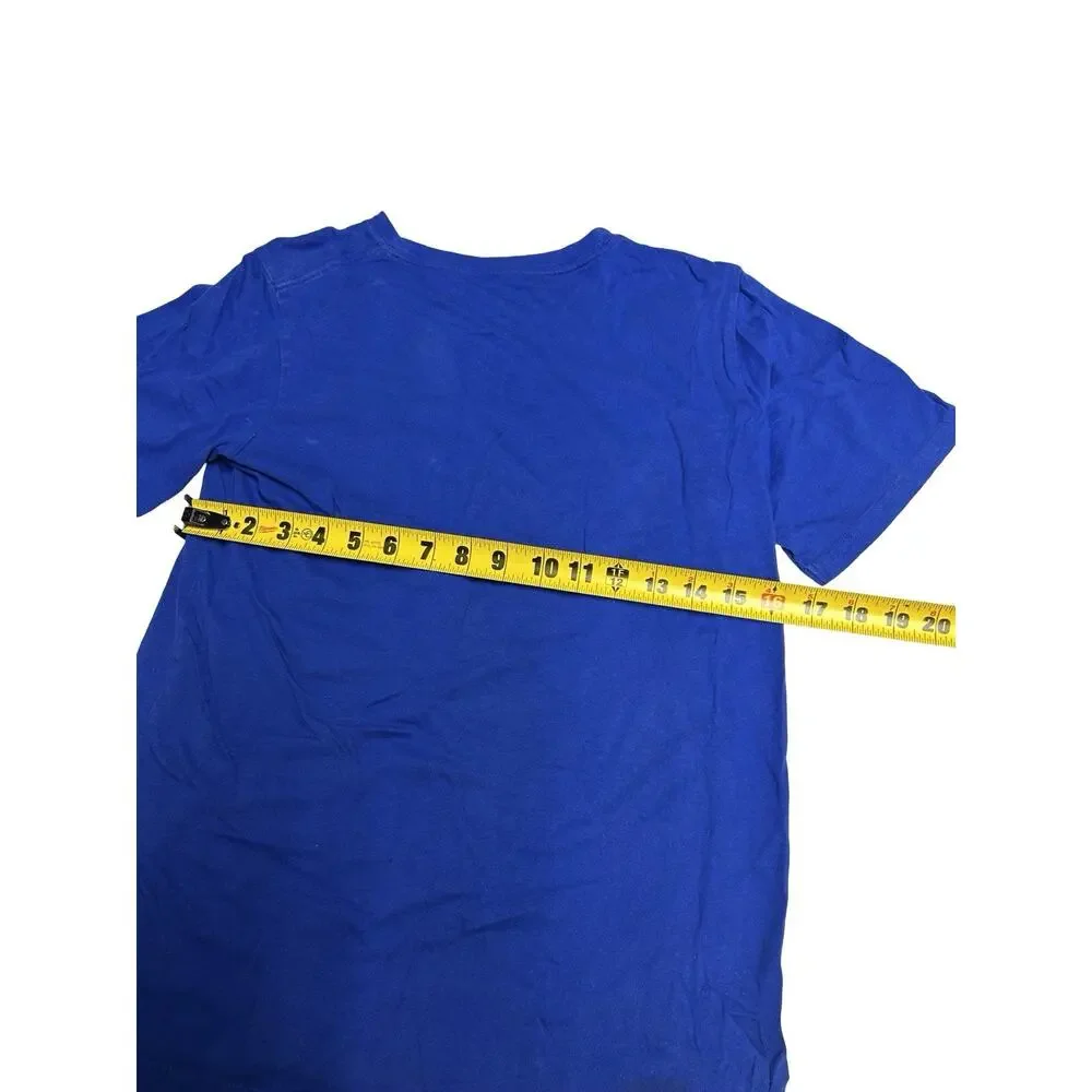 Converse Sneakers Graphic T-Shirt Blue Neon Lace Print Youth Large 12-13